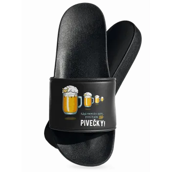 Pánské pantofle Bastard Pivečka pantofle Black