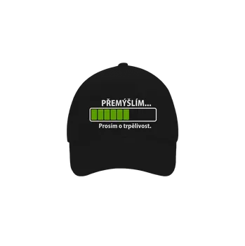 Kšiltovka Bastard Přemýšlím kšiltovka baseballka Black
