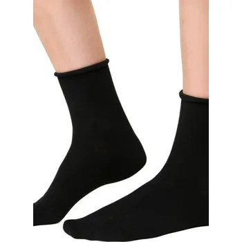 Pánské oblečení DÁMSKÉ PONOŽKY S KAŠMÍREM 083 černá 38-40