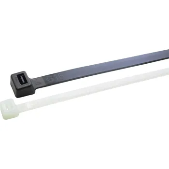 Stahovací páska WKK 12074071, 12074071, stahovací pásky, 3.60 mm, 140 mm, černá, žárově stabilizované , odolná vůči UV záření, odolné vůči olejům, odolné vůči rozpouštědlům,