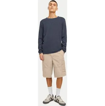 Pánské kraťasy Jack & Jones Šortky z materiálu Jpstcole 12253222 Béžová Loose Fit S