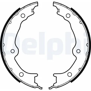 Brzdový systém Sada brzdových čelistí DELPHI LS2130