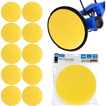 Příslušenství k brusce Geko Brusný papír na disk - kotouč s otvory 225 mm P80 /žirafa/ (10/100/500)