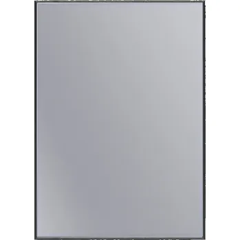 Zrcadlo Erga Rectangle, obdélníkové zrcadlo 50x70 cm, černý rám, ERG-V01-RECTAGLE-5070-BK