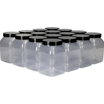 Lahve se širokým hrdlem z PVC, objem 1000 ml, 16 kusů