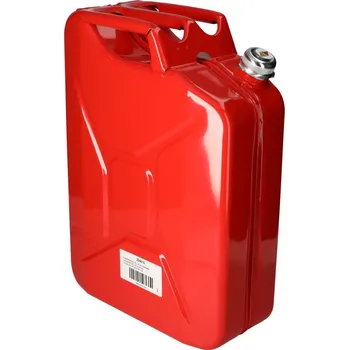 Kanystr Kanystr na pohonné hmoty z oceli, se šroubovacím uzávěrem, objem 20 litrů, UN schválení