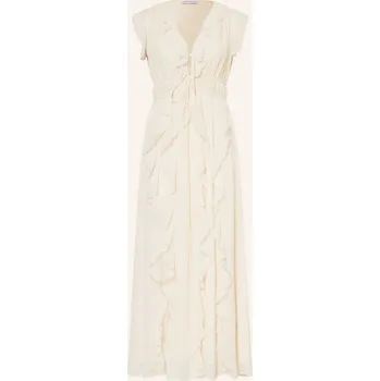 Dámské šaty Mrs & Hugs Dámské Šaty S Volány, krémová, 34