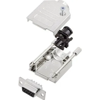 Amphenol L17DTZK09 plus L77SDE09S sada D-SUB zásuvková lišta 180 ° Pólů: 9 pájecí kalíšek 1 ks