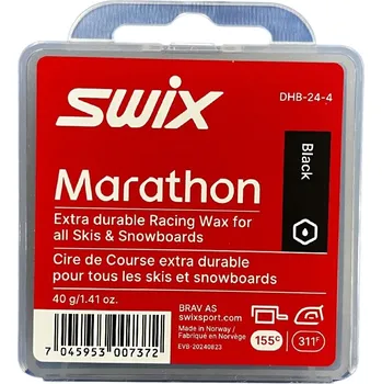 Lyžařský vosk SWIX DHB-24-4 Marathon černý 40 g