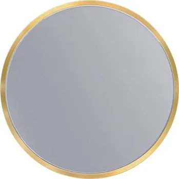 Zrcadlo Erga Round, kulaté zrcadlo 30cm, zlatý rám, ERG-V01-ROUND-3030-GD