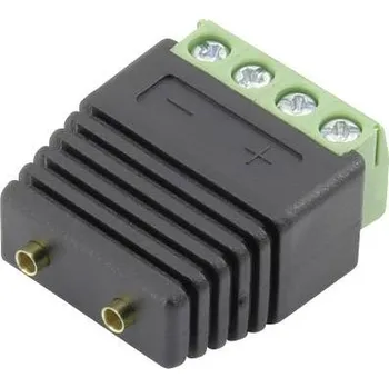 Krokosvorka Conrad Components 93013c1128 zdířka pro banánek spojka, rovná Ø pin: 2 mm černá 1 ks