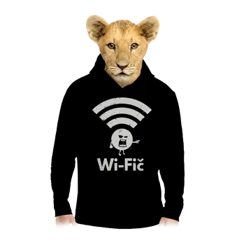 Chlapecká mikina Bastard Wifič dětská mikina klokanka Black