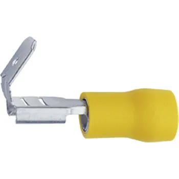 Klauke 750AZ faston zásuvka s odbočkou Šířka zástrčky: 6.3 mm Tloušťka konektoru: 0.8 mm 180 ° částečná izolace žlutá 1 ks