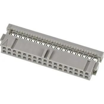 Elektrický konektor Konektor IDC, řada: AMP-LATCH, rozteč: 2.54mm, počet kontaktů: 34, počet řad: 2, orientace těla: Pravý úhel, Samice,