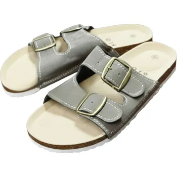 Dámská zdravotní obuv SAMLUX DÁMSKÉ PANTOFLE korkové šedé B888