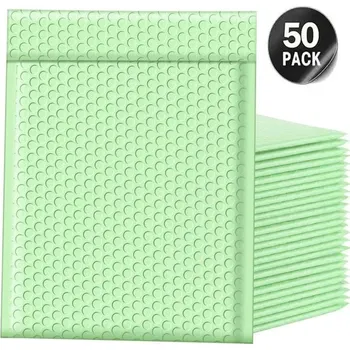 Obalový materiál Přepravní bublinková obálka 50ks 13x15 cm více barev světle zelená
