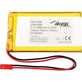 RC vybavení Akyga LP475085 Akupack x Speciální akumulátor Li-Pol 3.7 V 2500 mAh
