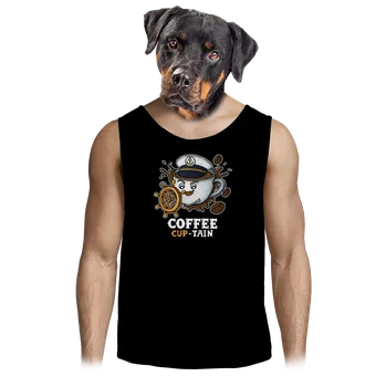 Pánské tílko Bastard Coffee Cup-tain pánské tílko Black