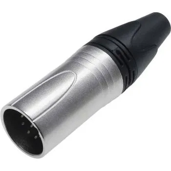 Elektrický konektor Konektor XLR, Samec, počet kontaktů: 6, orientace těla: přímý, Kabelová montáž, 75 V