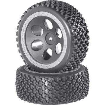 RC vybavení Reely 1:10 Buggy kompletní kola Rally design s otvory šedá 2 ks