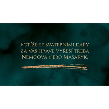 Svatební dekorace Žádost o dar 362