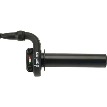 Řídítka DOMINO plynová rukojeť univerzální kompletní KRE 03 bez rukojetí barva černá (rychlý plynová rukojeť s systémem PUSH-PULL) POTRZEBNA lanko 5433.96.04-00 nebo určené pro motocyklu (DOMINO plynová rukojeť univerzální kompletní KRE 03 bez rukojetí barva čern