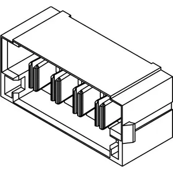 Elektrický konektor Patice PCB, řada: MPS, rozteč: 5mm, počet kontaktů: 6, počet řad: 1, Průchozí otvor Samtec