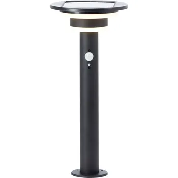 Venkovní osvětlení Brilliant G40406/06 Garvina venkovní solární stojanové světlo s PIR senzorem LED modul pevně vestavěné LED 3 W černá