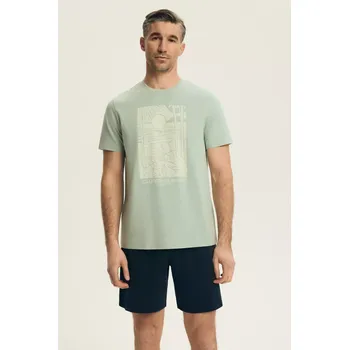 PÁNSKÉ PYŽAMO BROOK 44503 SS26 GREEN-GRENADE 3xl