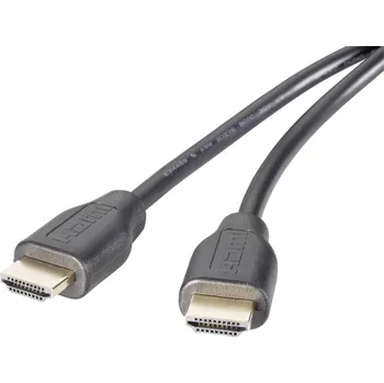 Audio kabel SpeaKa Professional HDMI kabel Zástrčka HDMI-A 3.00 m černá SP-8821980 4K UHD, Audio Return Channel, pozlacené kontakty HDMI kabel