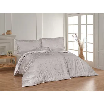 Povlečení Matějovský Victoria světle šedá Mako damašek povlak 50/70