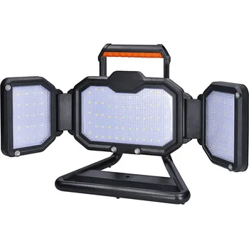 Solight LED reflektor 30W, přenosný, nabíjecí, 3000lm, oranžovo-černý - WM-30W-RE