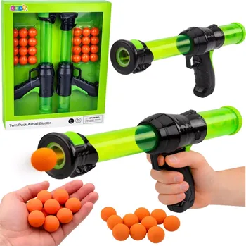 Dětská zbraň Sada pistolí na pěnové kuličky AIRBALL BLASTER – 2 blastery + 24 kuliček