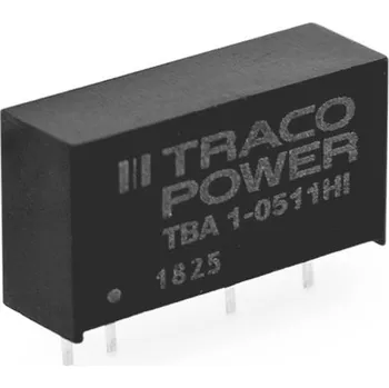 Měnič napětí TracoPower TBA 1-0513HI DC/DC měnič napětí do DPS 66 mA 1 W Počet výstupů: 1 x Obsah 1 ks