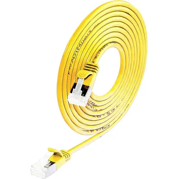 Datový kabel Wirewin 9120046981253 RJ45 síťové kabely, propojovací kabely CAT 6A S/STP 2.00 m žlutá 1 ks
