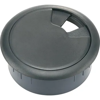 TRU COMPONENTS WP80BK kabelová průchodka pro pracovní desky ABS, černá, 1 ks