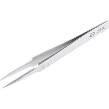 Odvodňovací žlab Pinzeta, celková délka: 105 mm nemagnetická, Nerezová ocel jemná