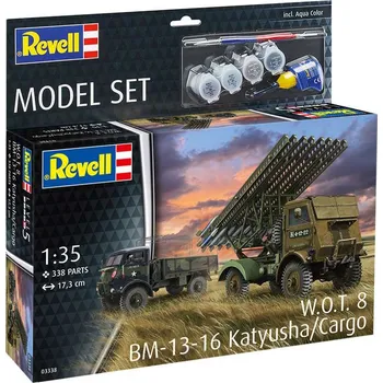 Plastikový model W.O.T. 8 BM-13-16 Katyusha / Cargo - obsahuje barvy a lepidlo - Revell ModelSet 63338