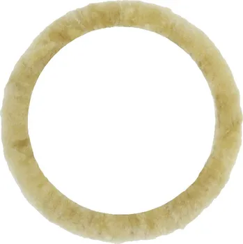 Potah na volant IWH potah na volant (d x š x v) 350 x 350 x 40 mm Pravá jehněčí vlna béžová 35 - 41 cm