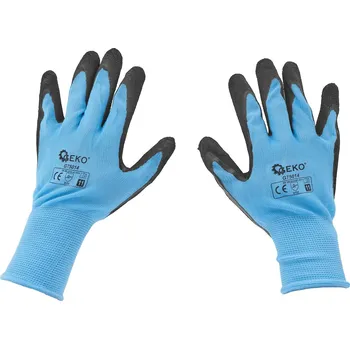 Pracovní rukavice Geko Ochranné rukavice potažené r. 11 - modré (12/240)