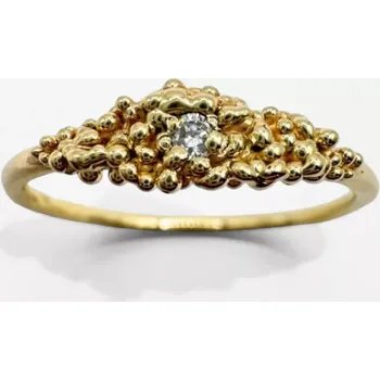 Prsten Granulace no.104 prsten 58 Žluté zlato