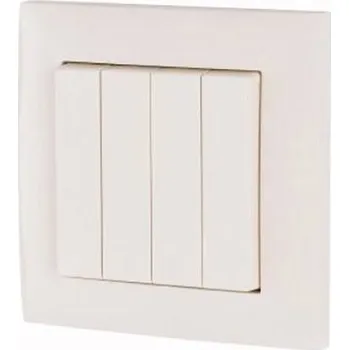 Centrální jednotka pro chytrou domácnost CPAD-00/195 Eaton xComfort 4kanálový nástěnný vypínač bílá