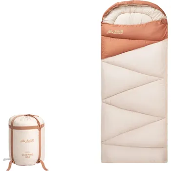 Spacák Spací pytel 190+30 x 85 cm s úložným vakem, 210T polyesterová houba, výplň Dutá bavlna, Komfortní teplota 8~18 ℃, Hmotnost 1,6 kg béžova