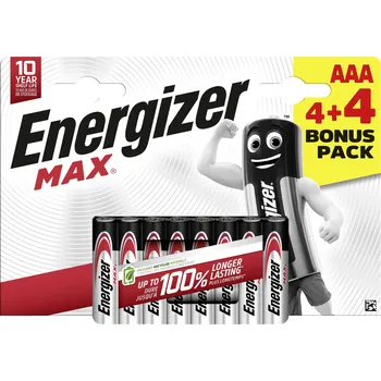 Článková baterie Energizer mikrotužková baterie AAA 1.5 V 8 ks