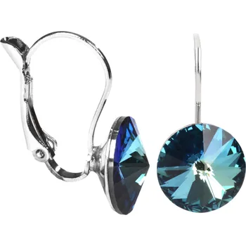 Náušnice Krásné náušnice Rivoli Bermuda Blue Levien