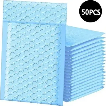 Obalový materiál Bublinková přepravní obálka 18 x 23 cm 50 ks Více barev Ochranný balicí sáček na zásilky pro e-shop poštu modrá