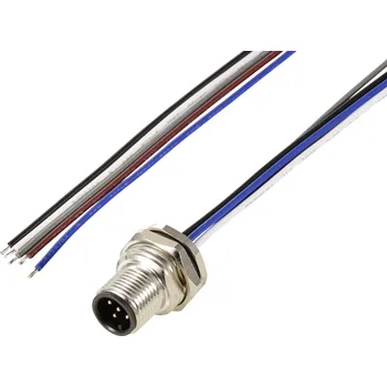 elektrický kabel TRU COMPONENTS Vestavná zástrčka pro čidlo/aktuátor, TC-12833192, piny: 5, 0.5 m, 1 ks