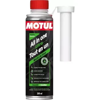 Provozní kapalina MOTUL All in One Ultra Gasoline 300ml (Víceúčelová čistící přísada do benzínu)