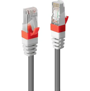 Datový kabel LINDY 45355 RJ45 síťové kabely, propojovací kabely CAT 6A S/STP 5.00 m šedá 1 ks