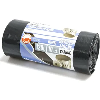 Pytle na odpadky Geko Velmi pevné odpadkové pytle 120 l (role 10 ks) – černé (18)